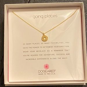 Dogeared compass charm necklace